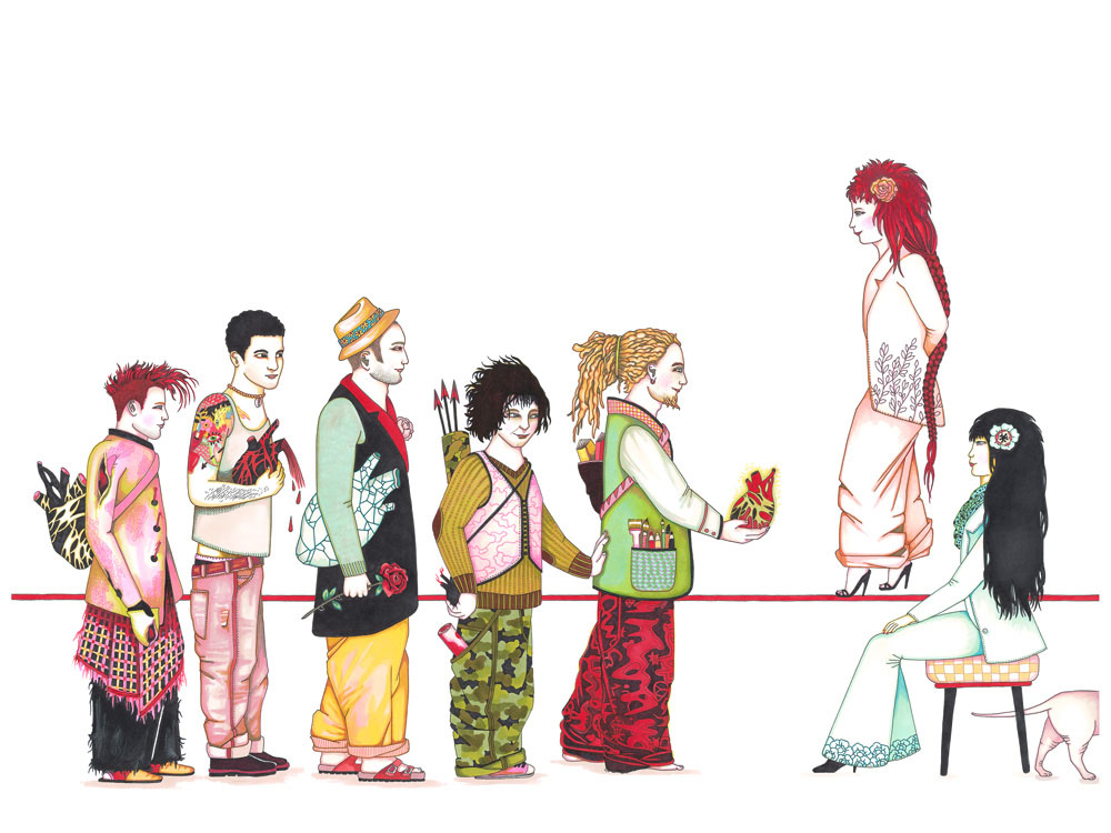 09_Pages 18-19 - Illustrations du livre Une amie pour la vie. Editions Thierry Magnier_2012